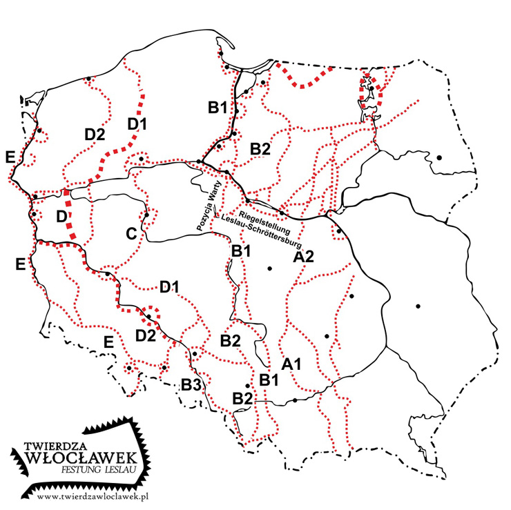 Mapa umocnień 1944