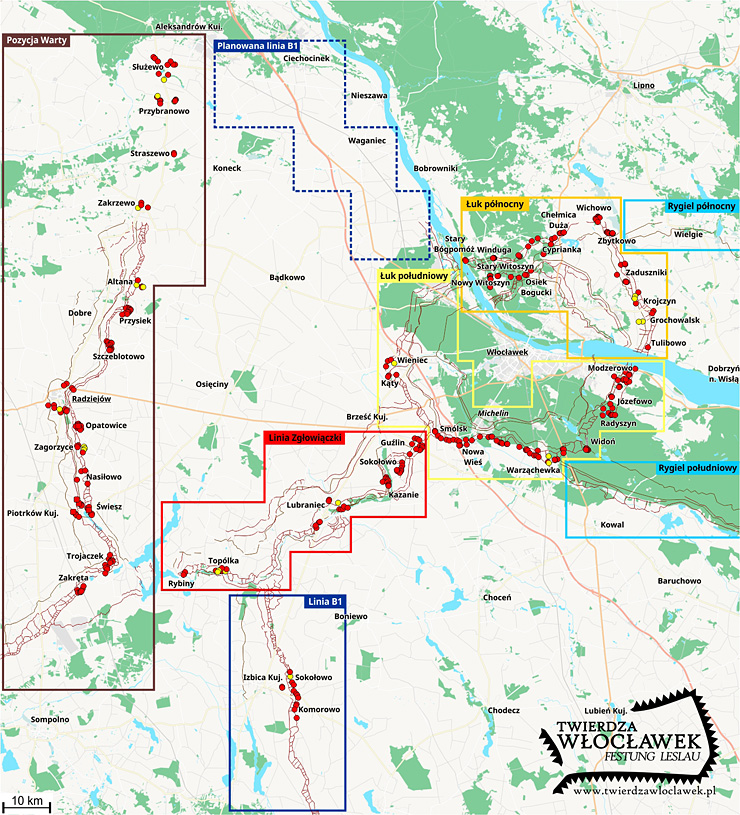 Mapa twierdza Włocławek