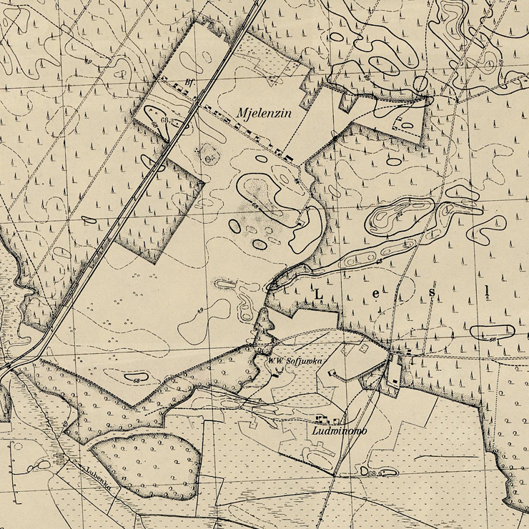 Mapa Zofiówka 1941